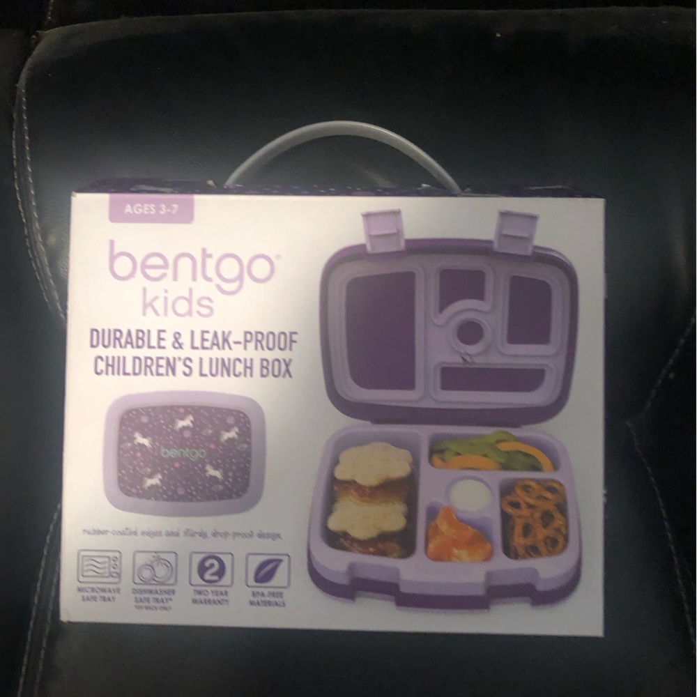 New Bentgo purple unicorn lunch box